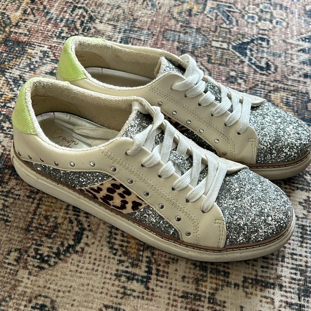 Crown Vintage glitter sneakers